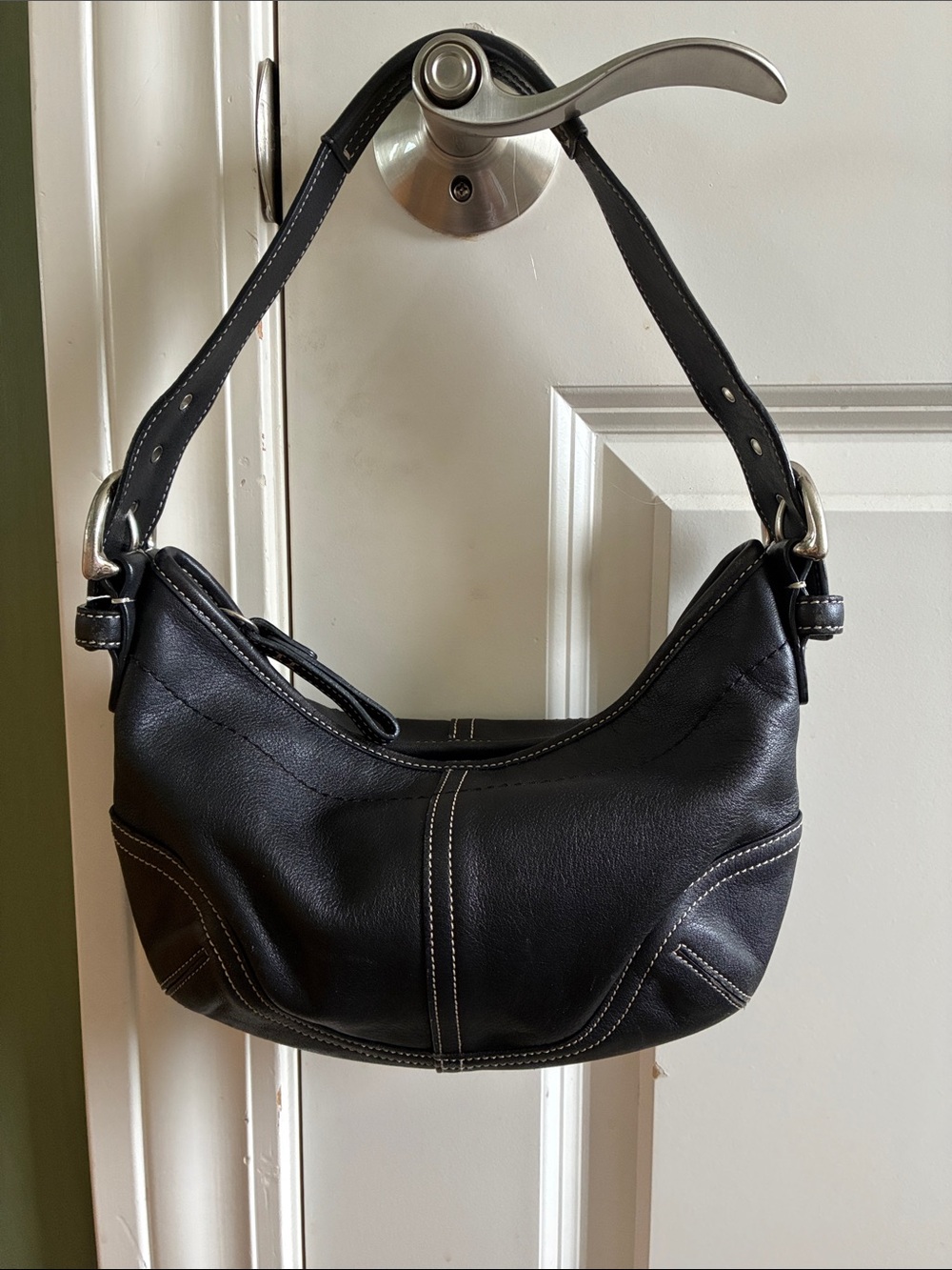 Coach vintage mini soho hobo leather bag